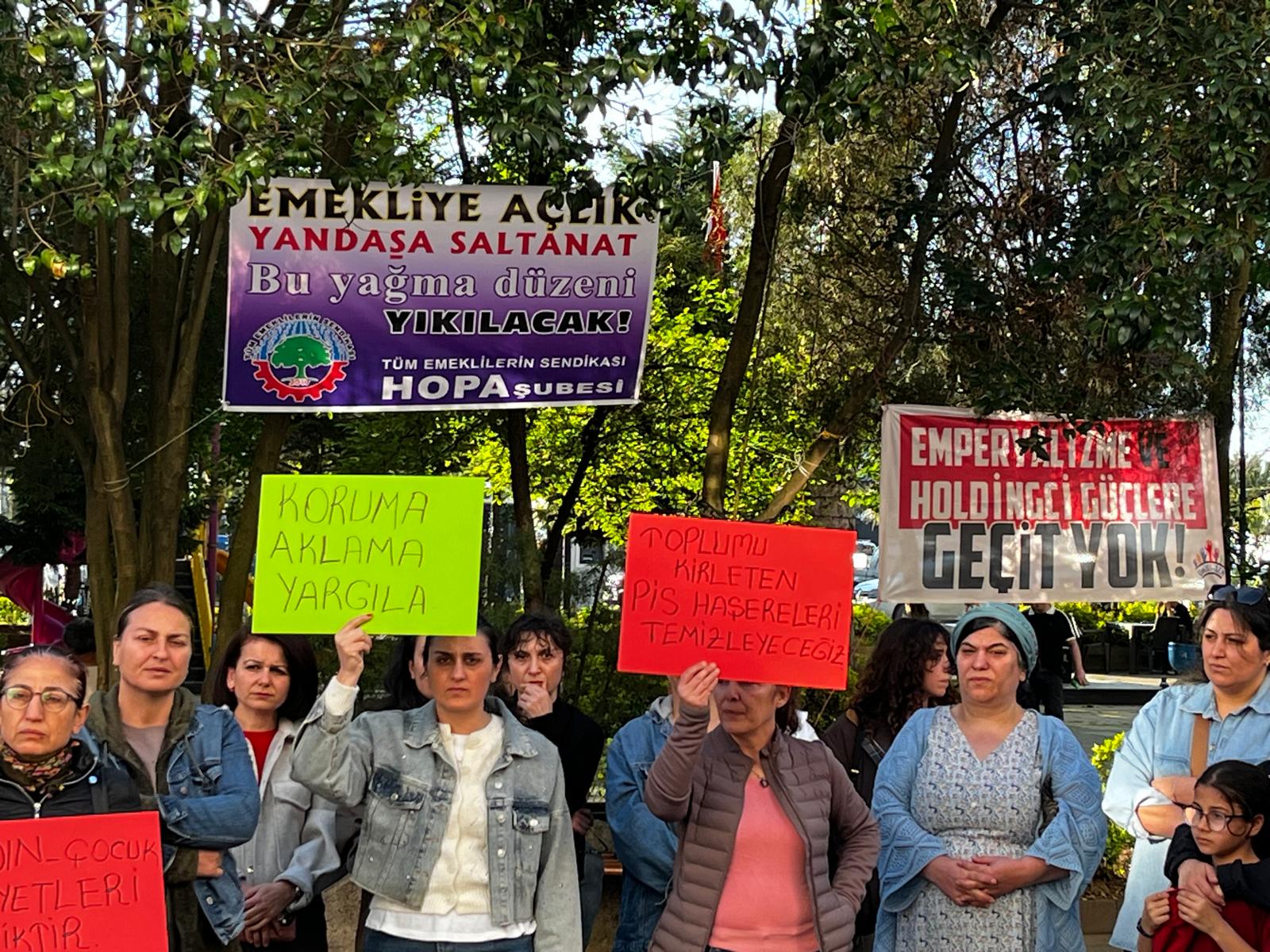 Hopa’da kadınlardan Nalan Kaya için protesto