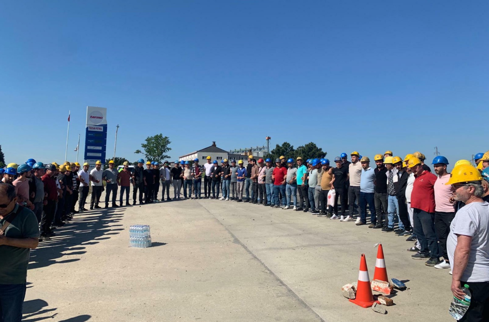 Edirne’de maden işçilerinin yürüyüşü 6’ncı gününde
