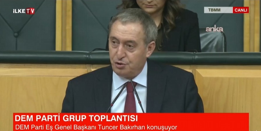 DEM Parti TBMM grup toplantısı: Tuncer Bakırhan konuşuyor