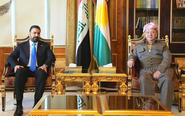 Hükümet kurma süreci görüşüldü: Mesud Barzani ile Irak Başbakan adayı Zeydi bir araya geldi