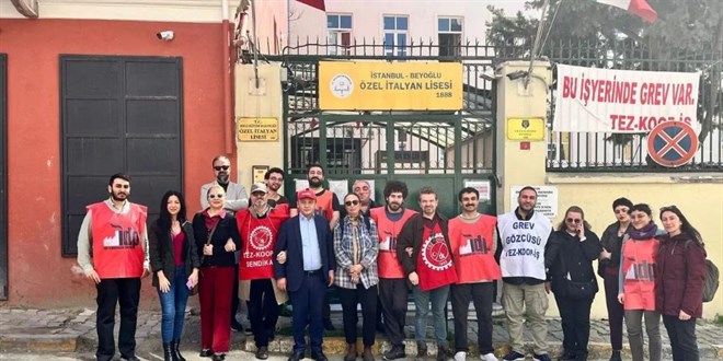 Tez-Koop-İş’ten Özel İtalyan Lisesi grevi için çağrı: Mahkeme kararına uyun