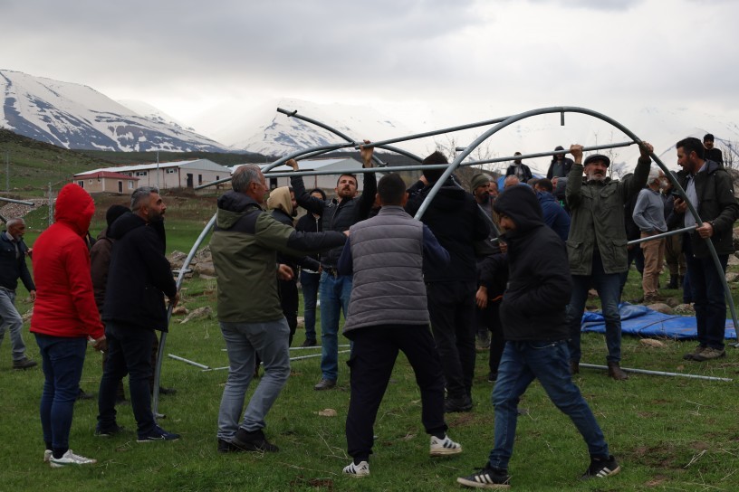 Varto’da JES’e karşı çadır nöbeti başlatıldı