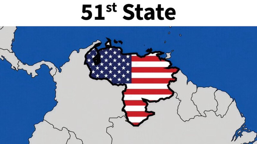 Trump, Venezuela’yı ABD’nin ’51. eyaleti’ olarak gösteren bir görsel paylaştı