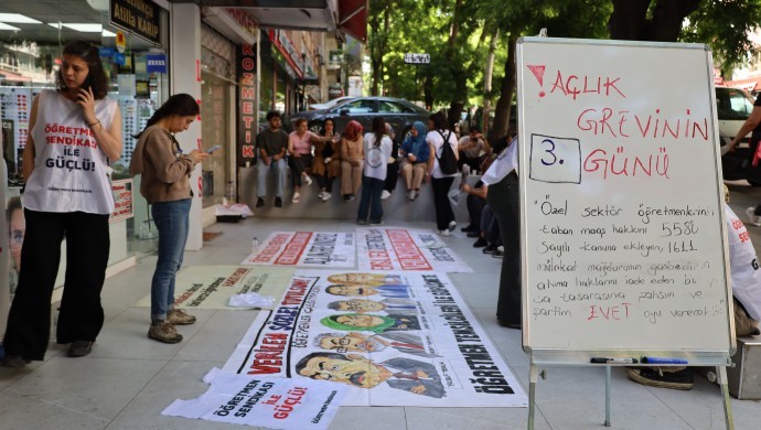Açlık grevindeki öğretmenler AK Parti ile görüştü