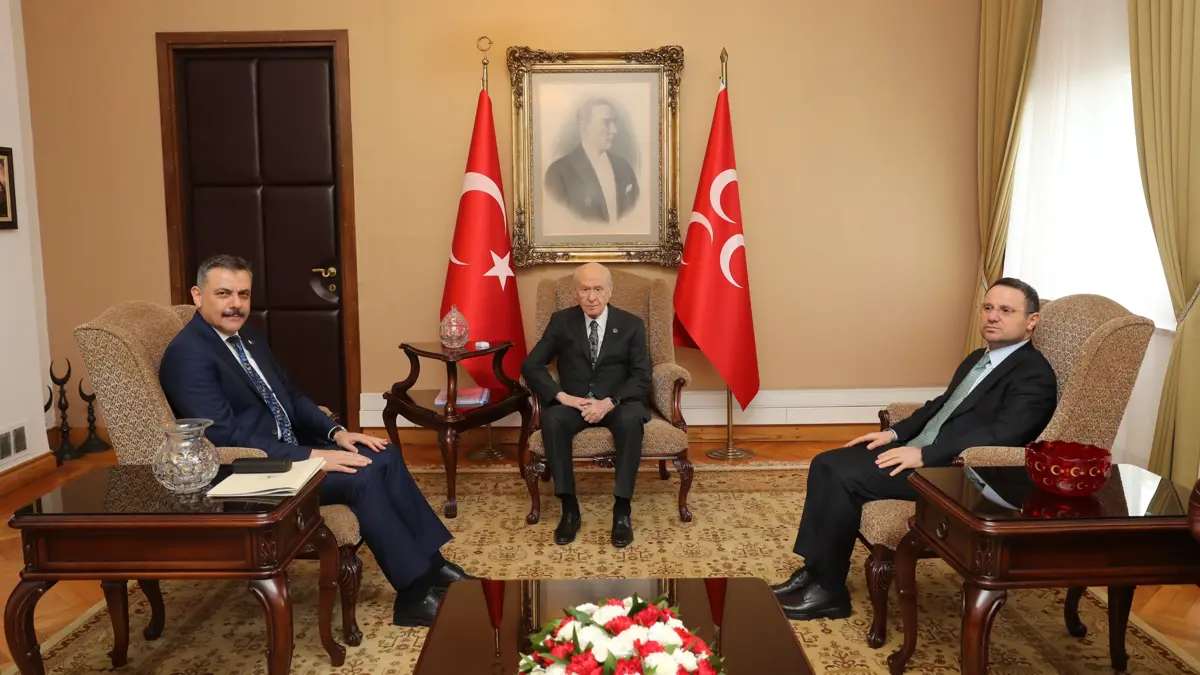 İçişleri Bakanı Çiftçi ve Adalet Bakanı Gürlek’ten Devlet Bahçeli’ye ziyaret