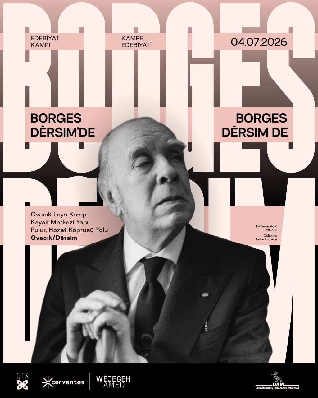 Borges Dersim’de: 3-5 Temmuz arası edebiyat kampı