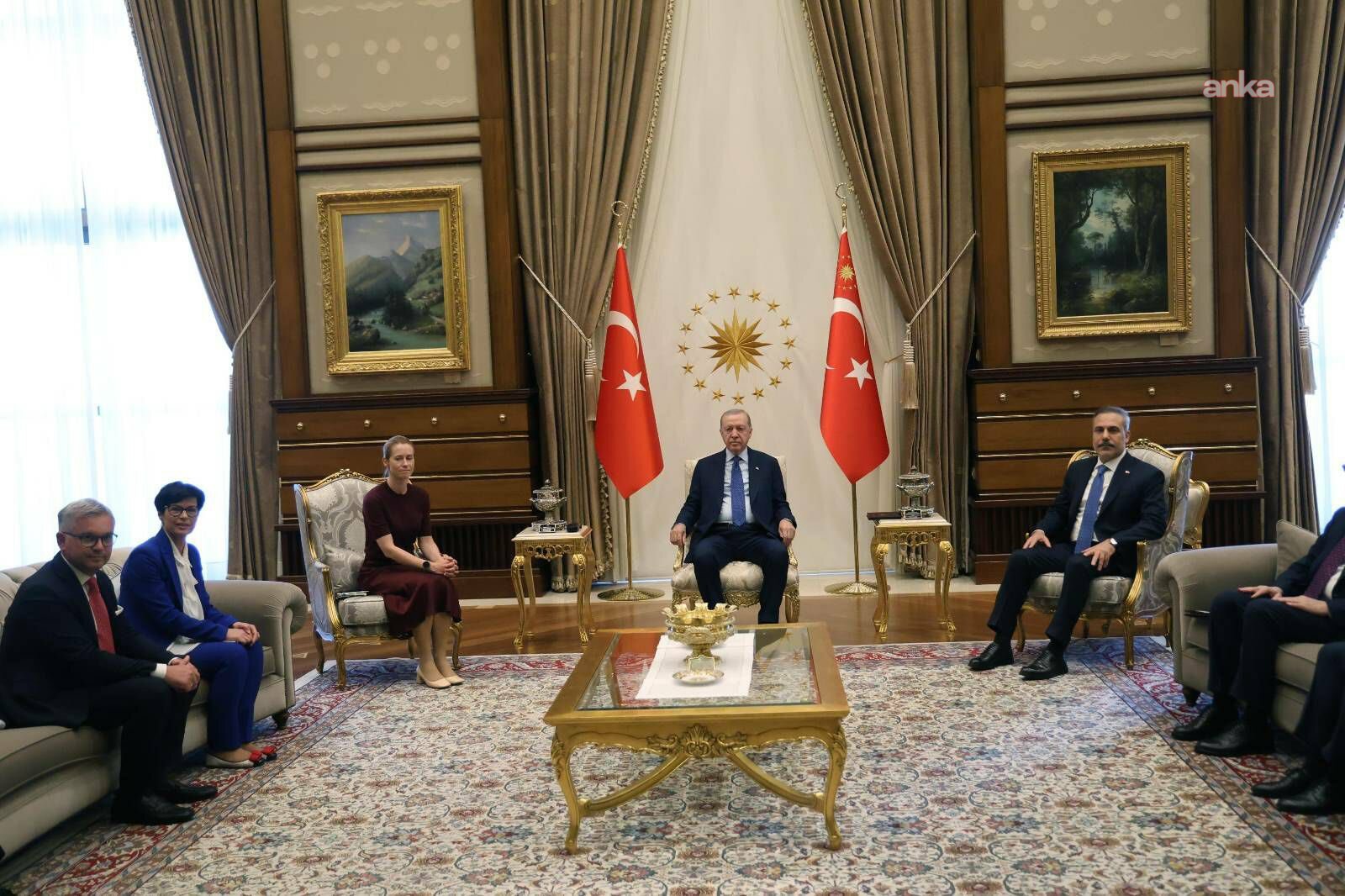 Cumhurbaşkanı Erdoğan, Ankara’da AB heyeti ile bir araya geldi