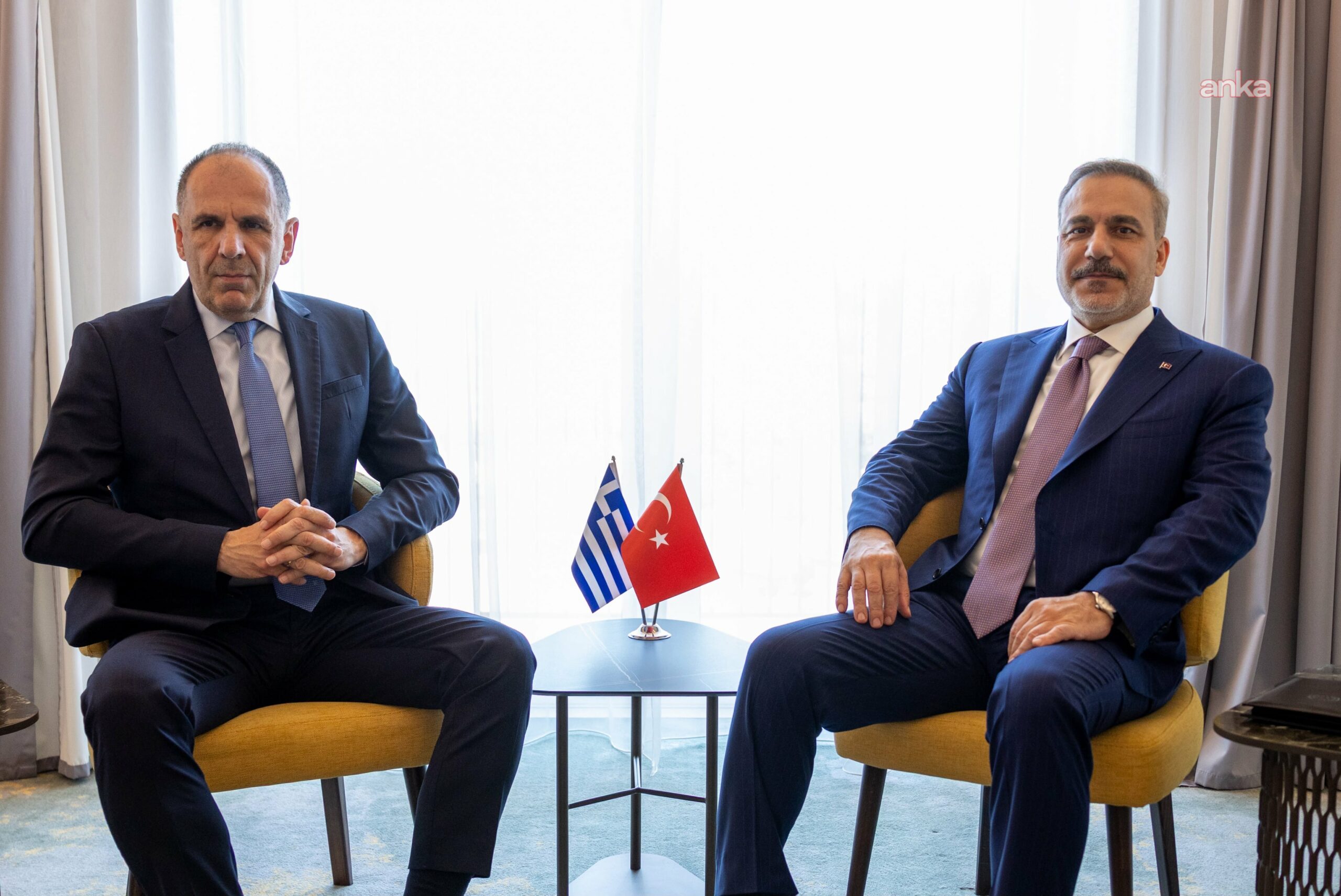 Hakan Fidan, Yunanistanlı mevkidaşı Gerapetritis ile görüştü