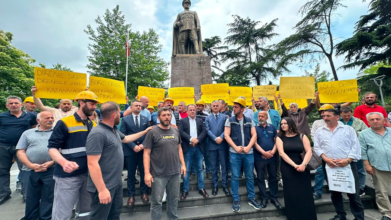 Trabzon’da madencilerden maaş protestosu: Tek derdimiz rızık, sabrımız taştı