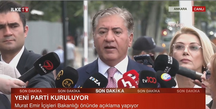 YENİ Parti’nin kuruluş dilekçesi İçişleri Bakanlığı’na teslim edildi: Murat Emir’den açıklama