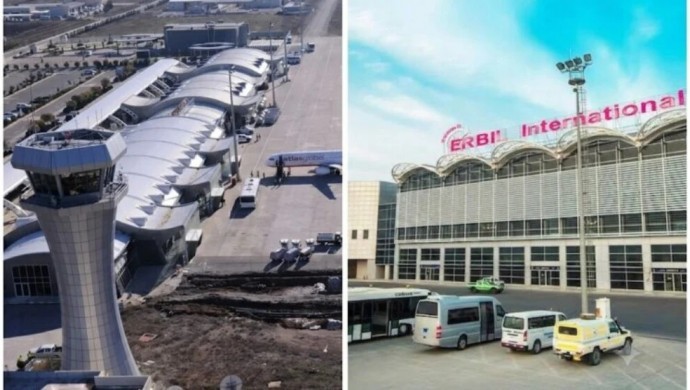 İran saldırıları sonrası Erbil ve Süleymaniye havalimanlarında uçuşlar durduruldu