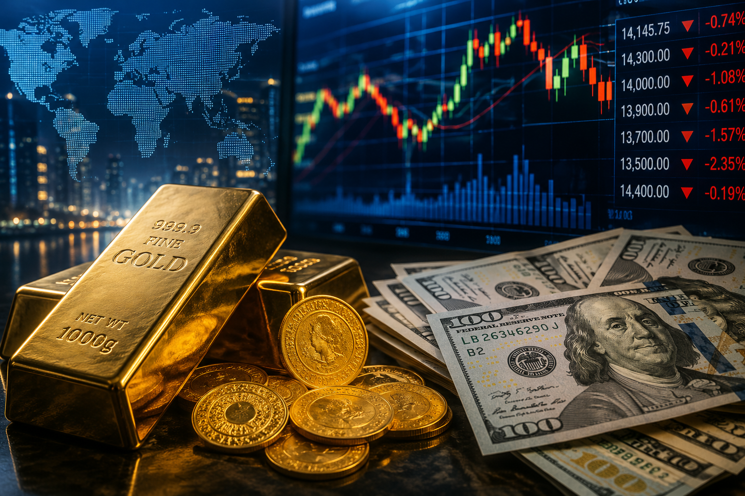 Piyasalarda haftanın son günü: Altın ve dolar yükseldi, Borsa geriledi