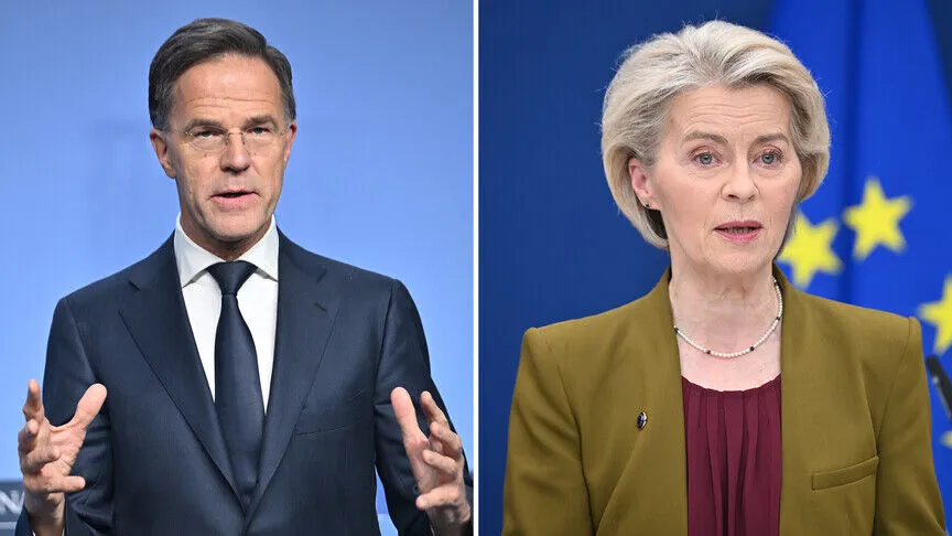 Rutte ve von der Leyen’den NATO öncesi ortak mesaj: ‘Avrupa savunmasını güçlendirmeli’