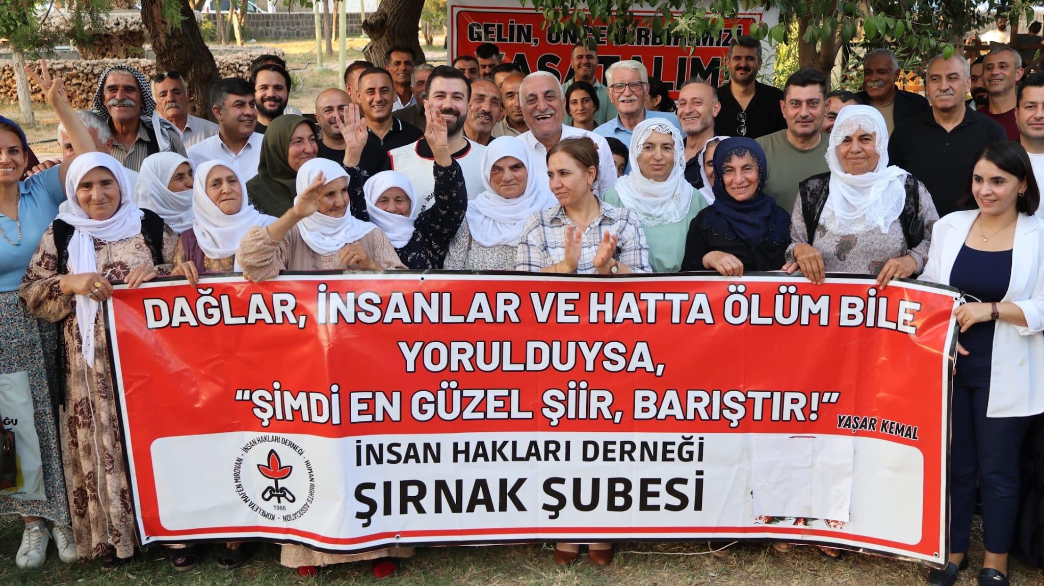 Şırnak’ta barış nöbetinin haftalık süreci tamamlandı: 1 Eylül’den itibaren ayda bir devam edecek