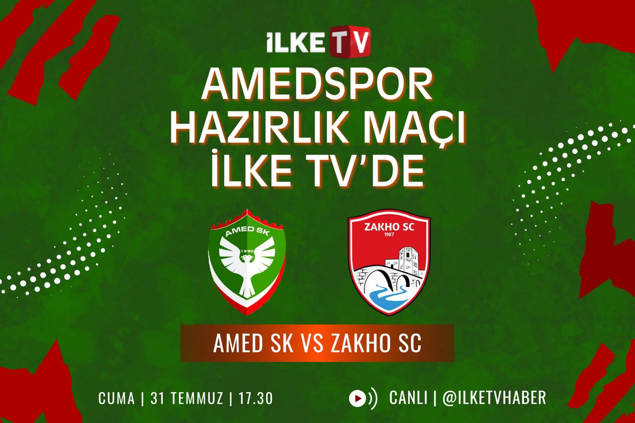 Amedspor-Zakho SC maçı İlke TV YouTube kanalında canlı yayınlanacak