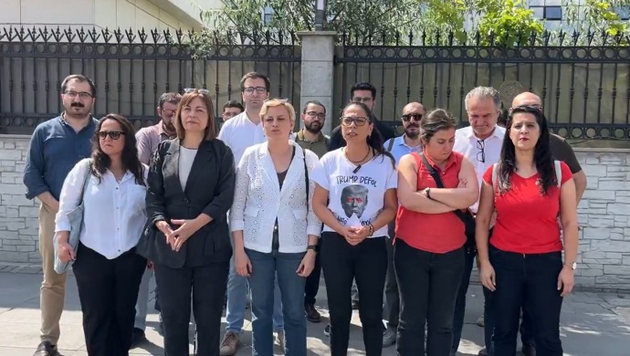 Milletvekilleri Ankara Emniyet Müdürlüğü önünde açıklama yaptı: NATO protestolarında 73 kişi gözaltında