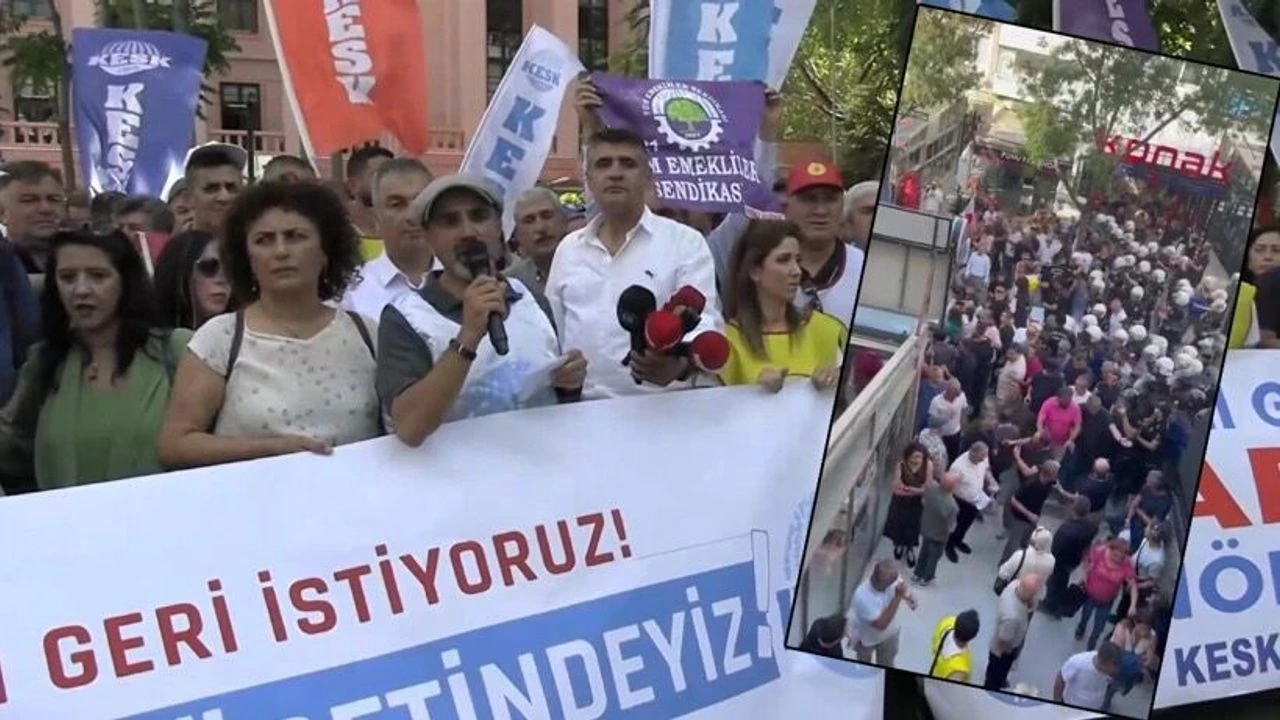 Ankara’da KESK’in ‘adalet nöbetine’ polis müdahalesi