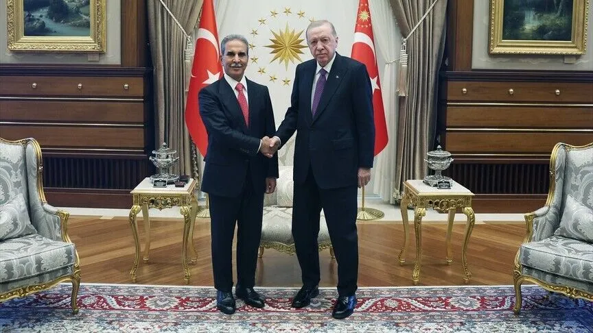 Cumhurbaşkanı Erdoğan Irak Yüksek Yargı Konseyi Başkanı Zeydan ile görüştü