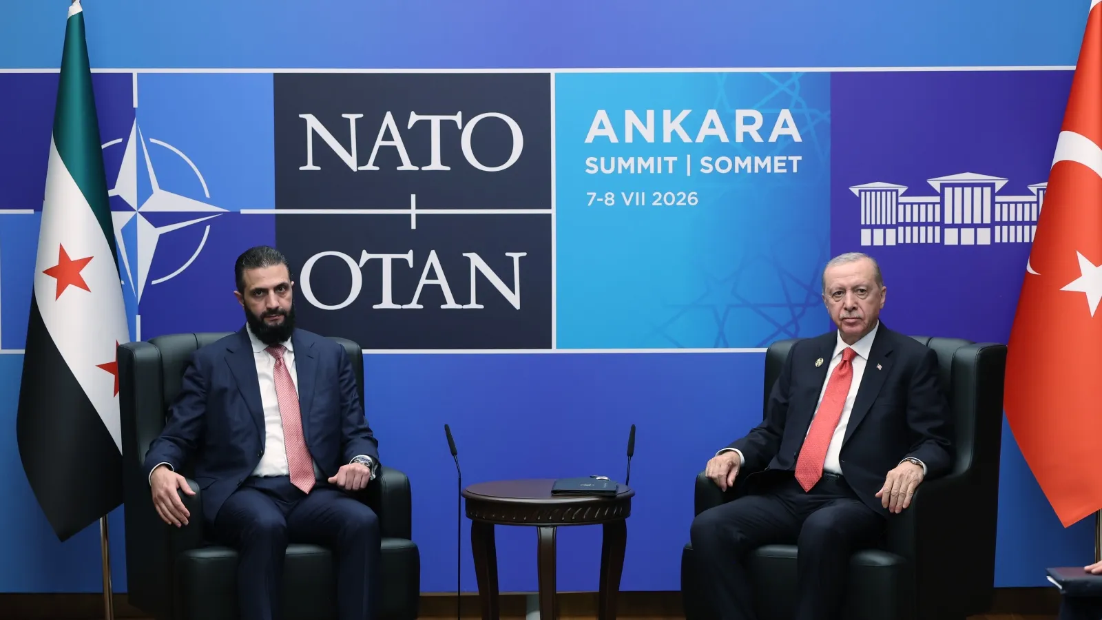 NATO Zirvesi: Cumhurbaşkanı Erdoğan, Ahmed Şara ile bir araya geldi
