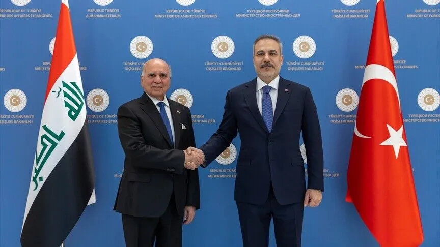 Dışişleri Bakanı Fidan, Irak Dışişleri Bakanı Hüseyin ile Ankara’da görüştü