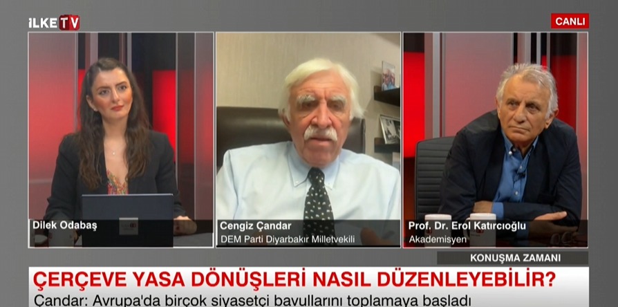 Cengiz Çandar İlke TV’de açıkladı: Çerçeve yasa gelecek hafta Meclis gündemine gelebilir