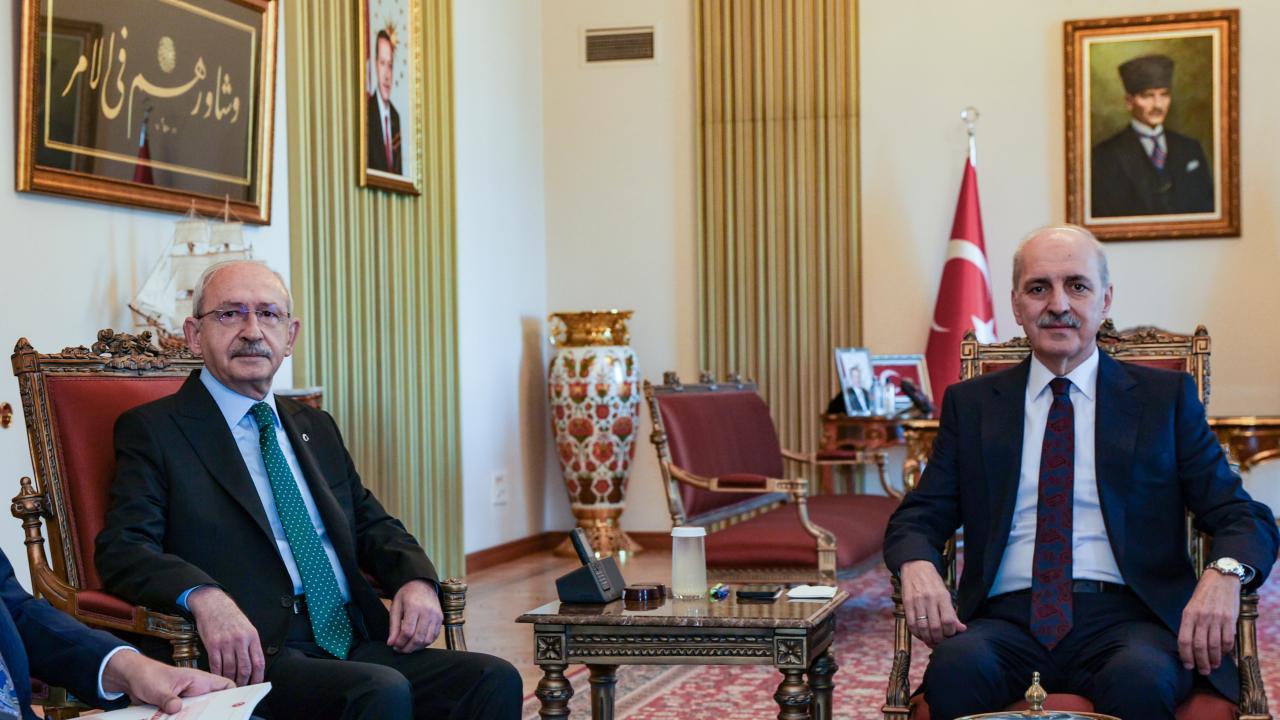 Numan Kurtulmuş’tan ‘çerçeve yasa’ ziyareti: Kılıçdaroğlu ile görüşme başladı