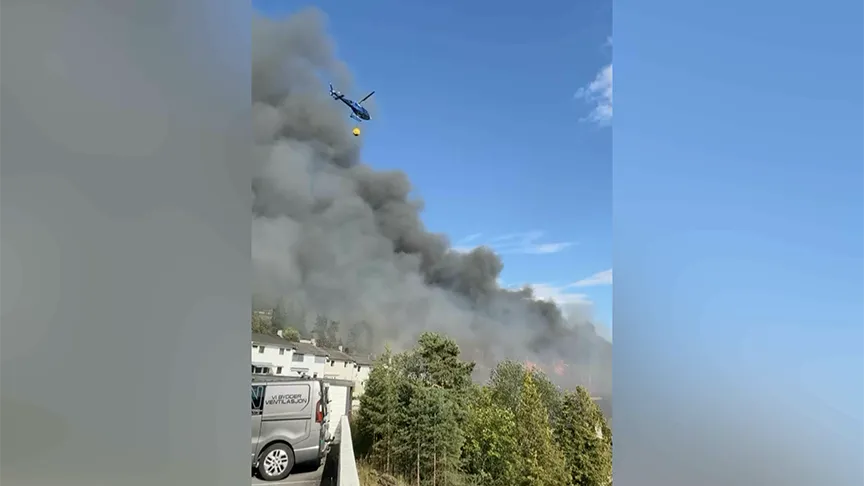 Norveç’te yangın felaketi: 400’den fazla kişi tahliye edildi