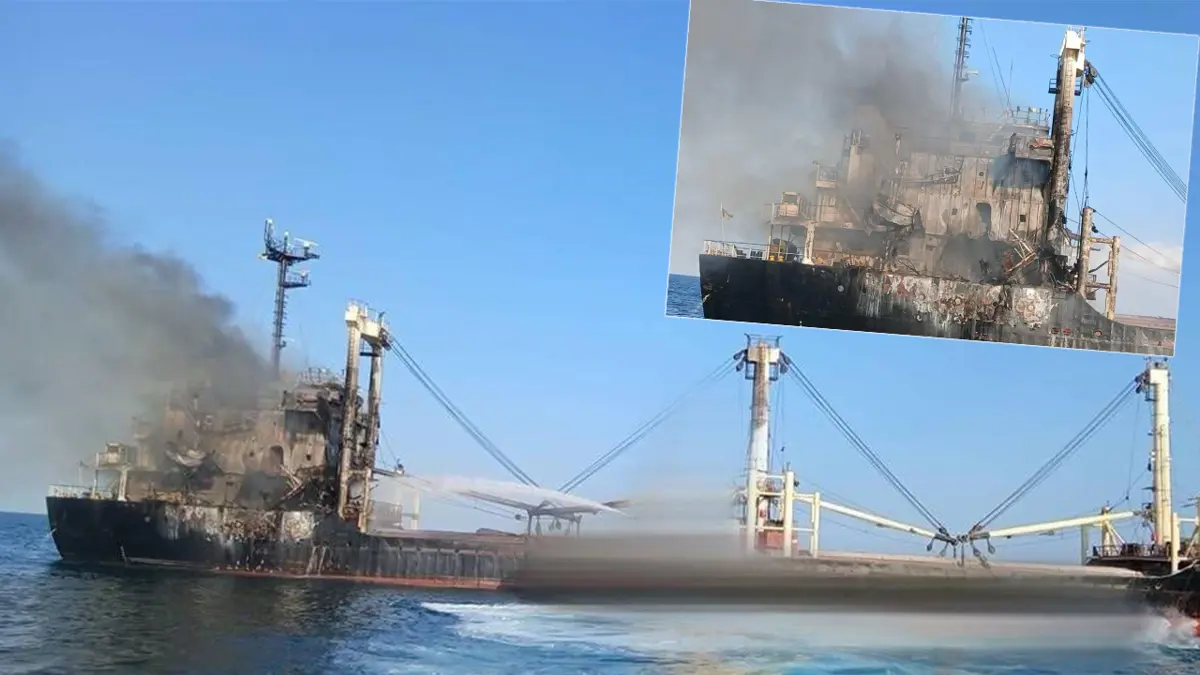 Rusya Odessa açıklarında Türk şirketine ait yük gemisini vurdu: 10 mürettebat hayatını kaybetti