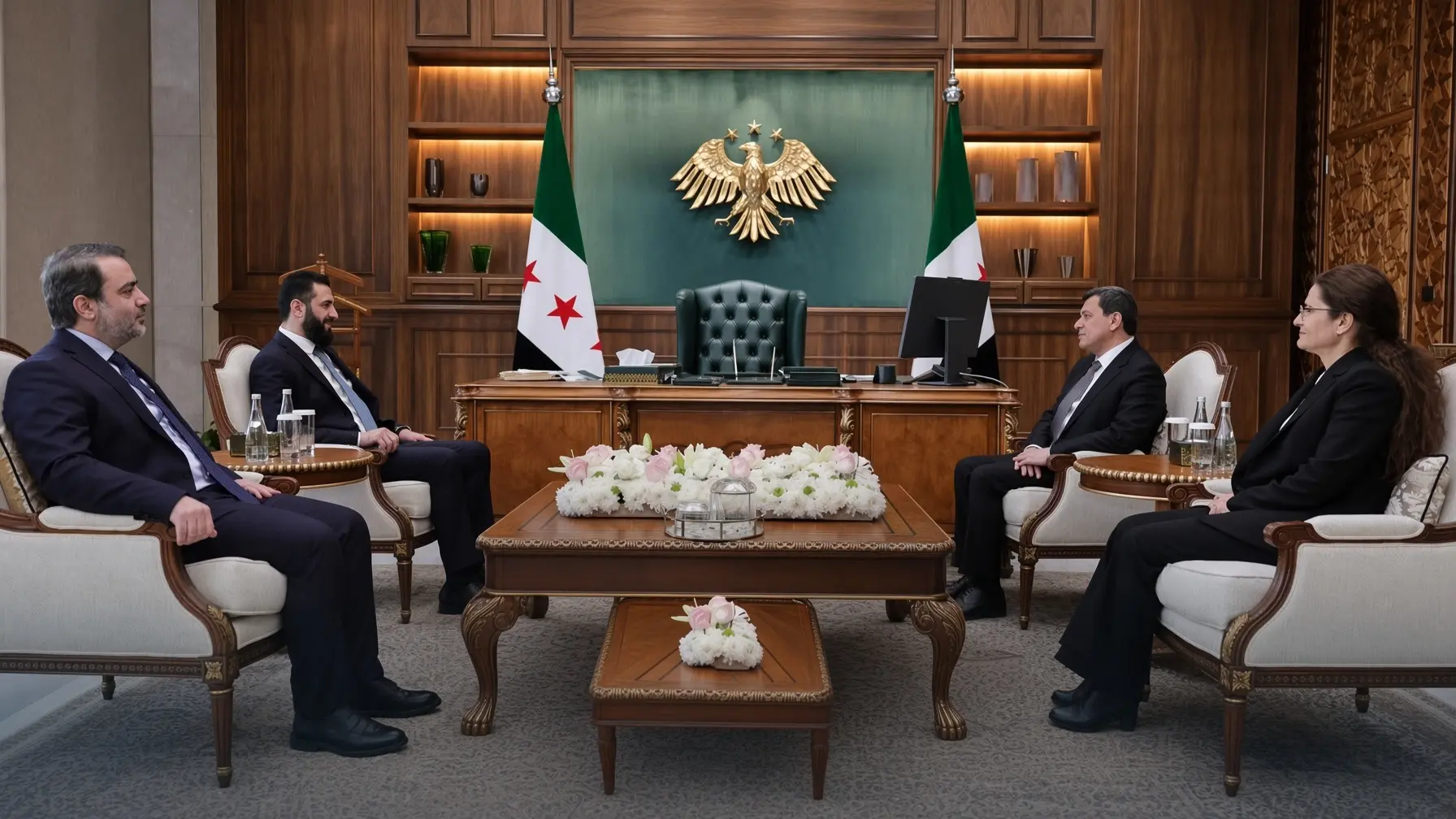 Mazlum Abdi ve İlham Ahmed, Ahmed Şara ile görüştü