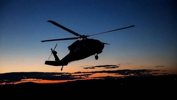 Giresun’da helikopter düştü