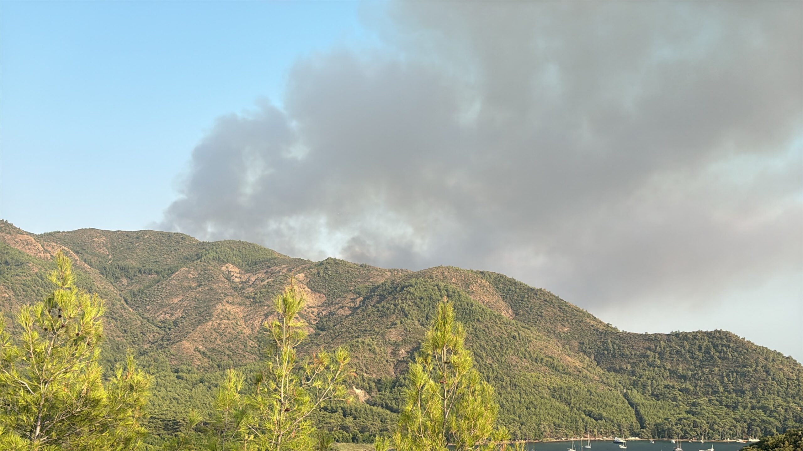 Marmaris’teki orman yangını ikinci gününde