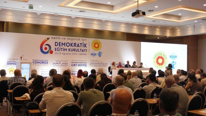 Eğitim-Sen’in 6. Demokratik Eğitim Kurultayı başladı: Anadilde eğitim ve eşitlik vurgusu