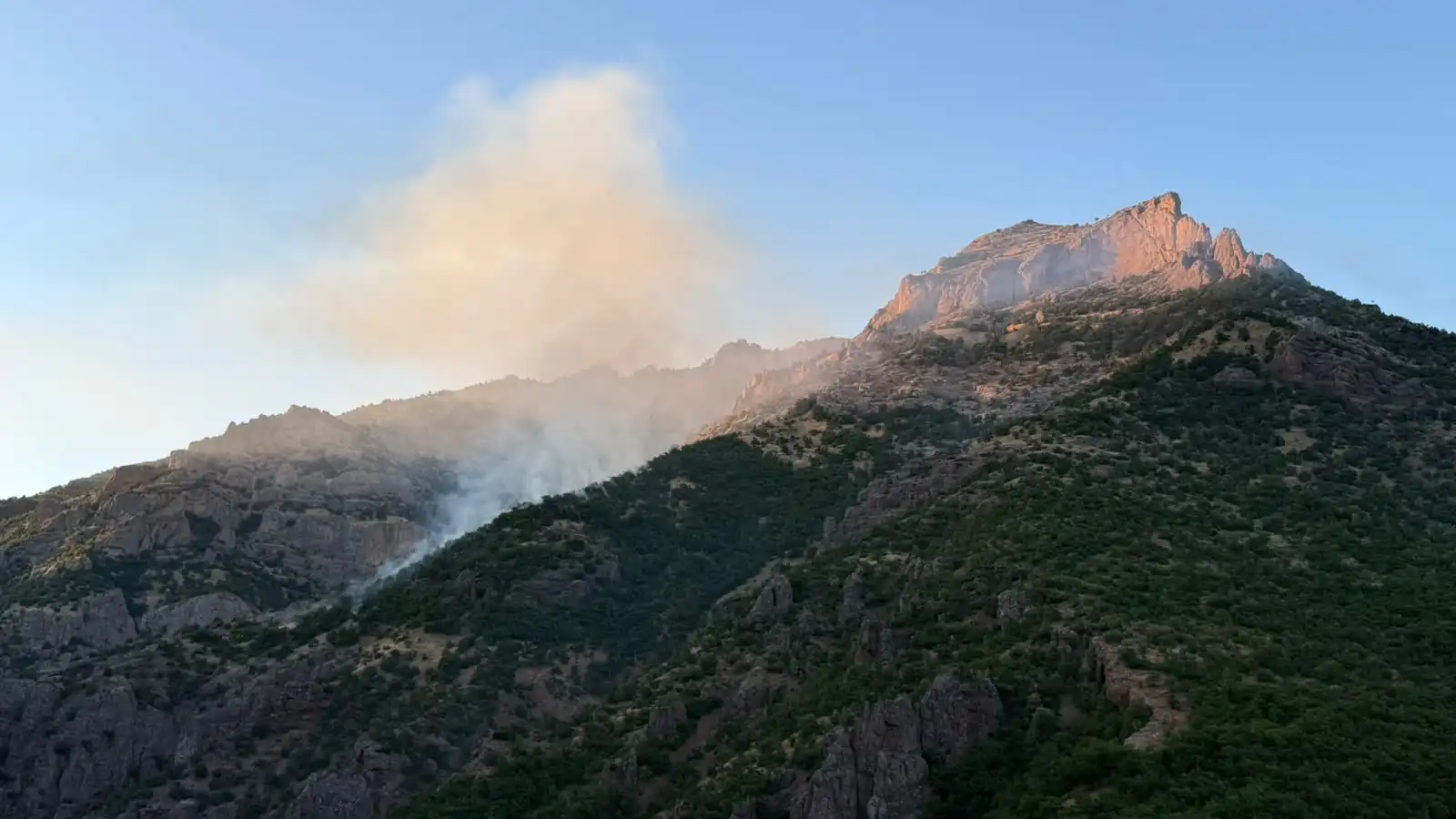 Munzur Vadisi Milli Parkı’nda yangın