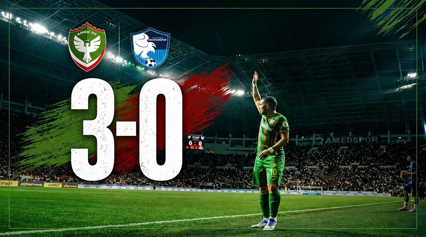 Amedspor Süper Lig’deki ilk sezonunu farklı galibiyetle açtı: 3-0
