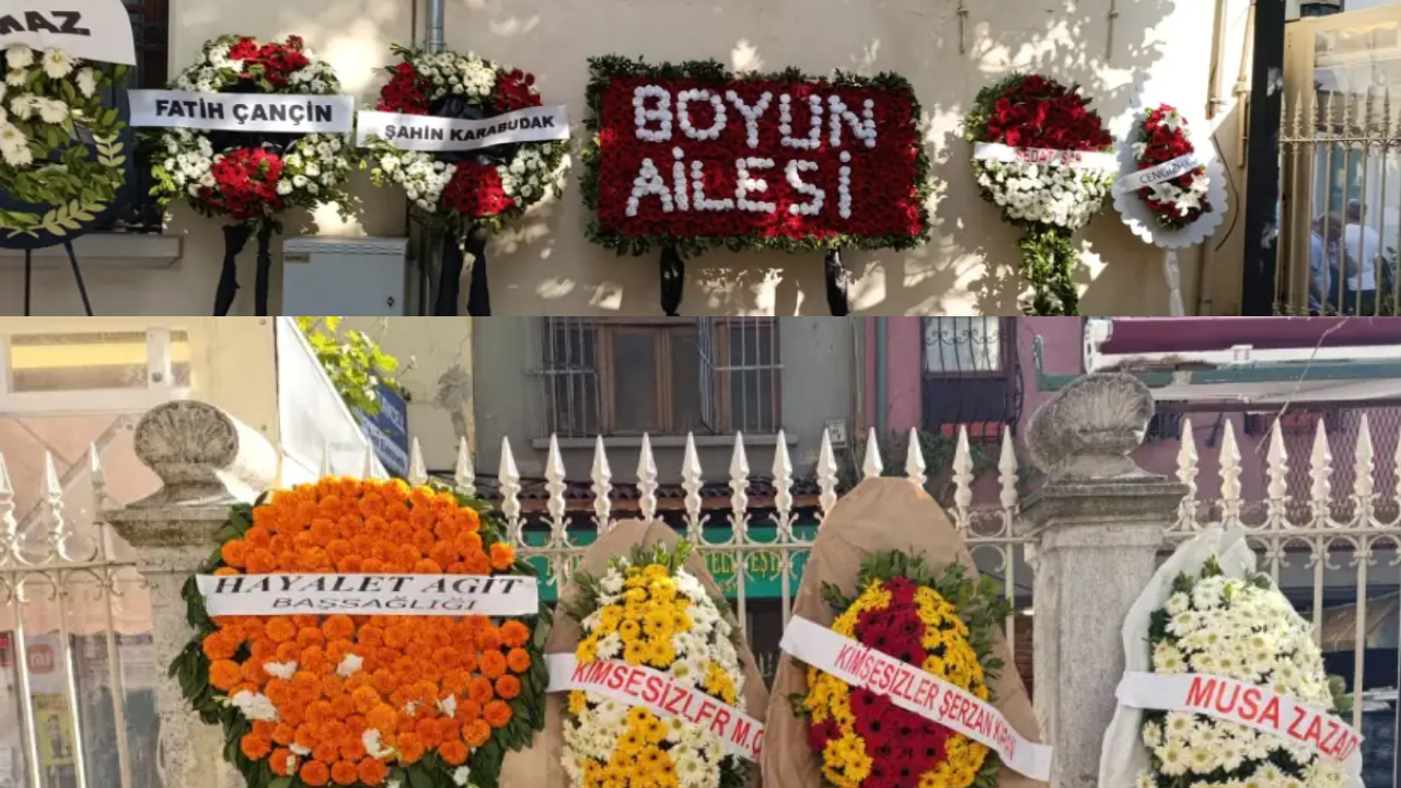 Barış Boyun’un annesinin cenaze törenine ‘yeni nesil’ çetelerden çelenk
