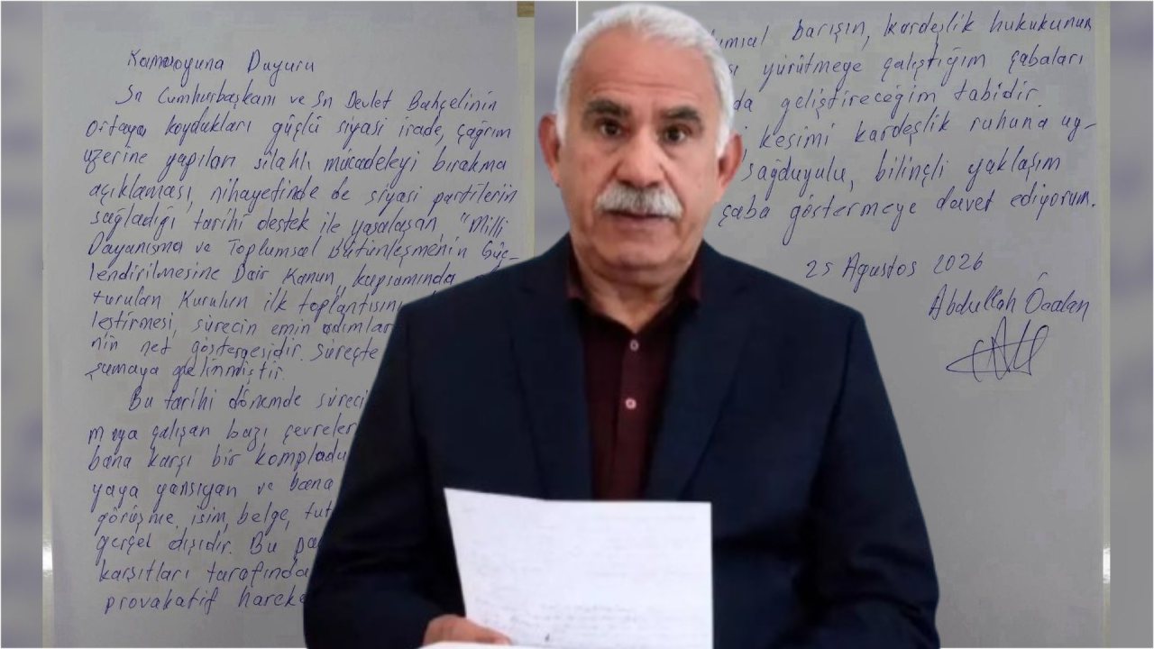 Abdullah Öcalan’dan mesaj: ‘Bana atfedilen ifade, görüşme, isim, belge, tutanaklar, atıflar gerçek dışıdır’