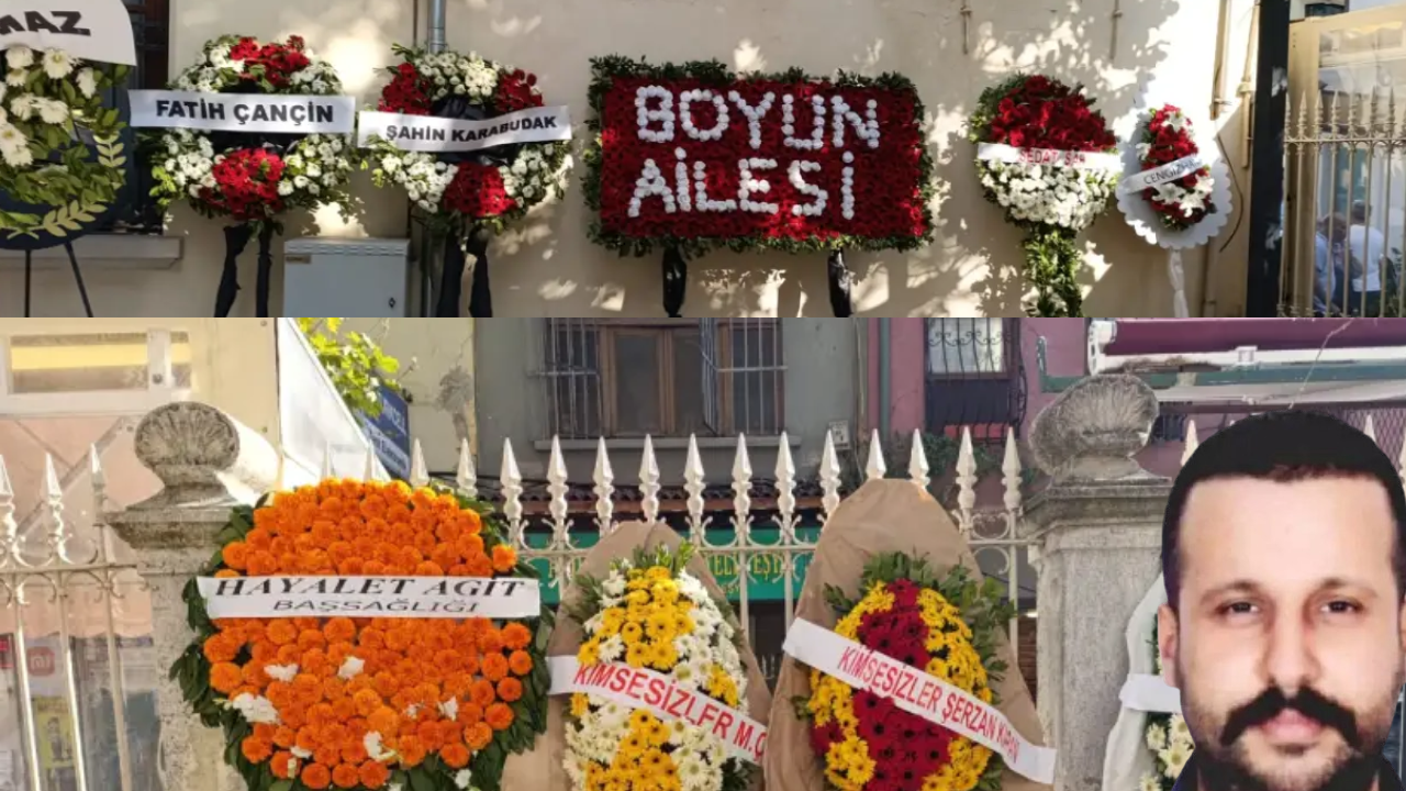 Barış Boyun’un annesinin cenaze törenine ‘yeni nesil’ çetelerden çelenk