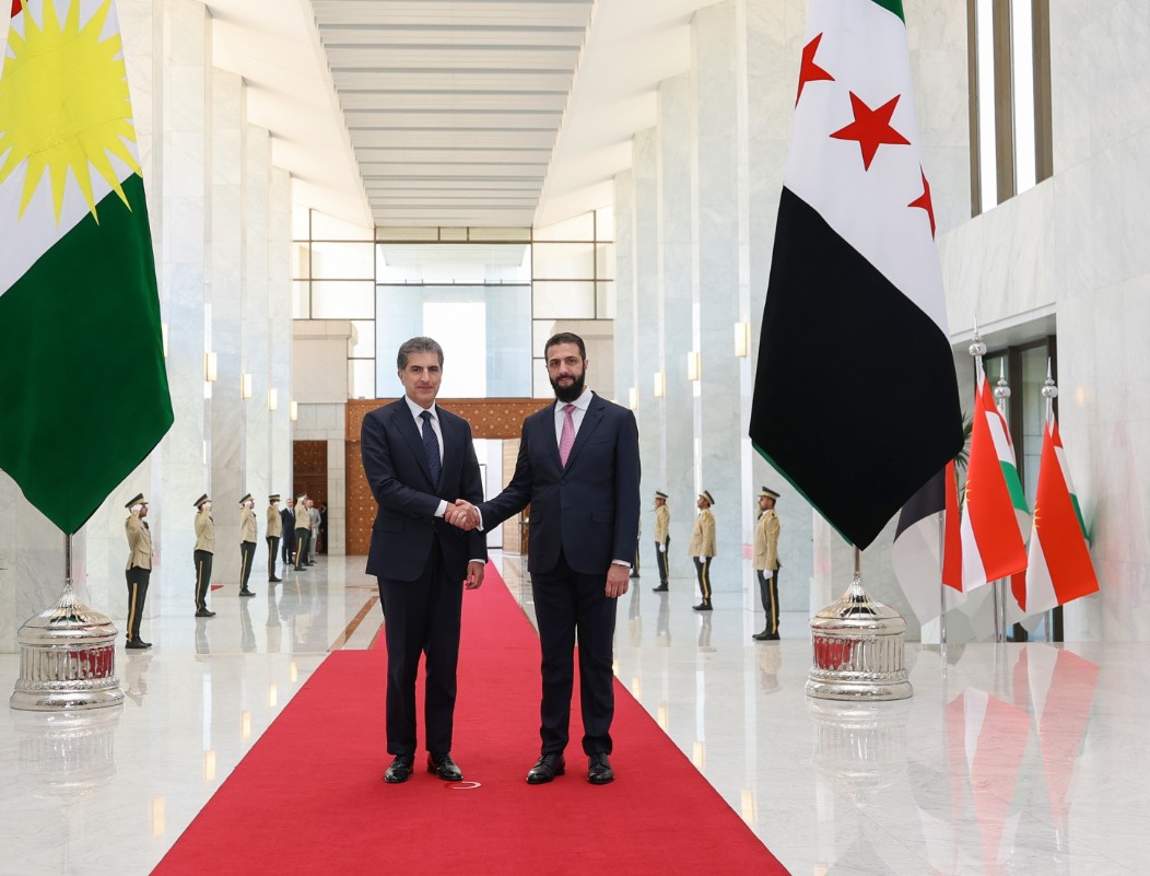Neçirvan Barzani Şam’da Ahmed Şara ile bir araya geldi