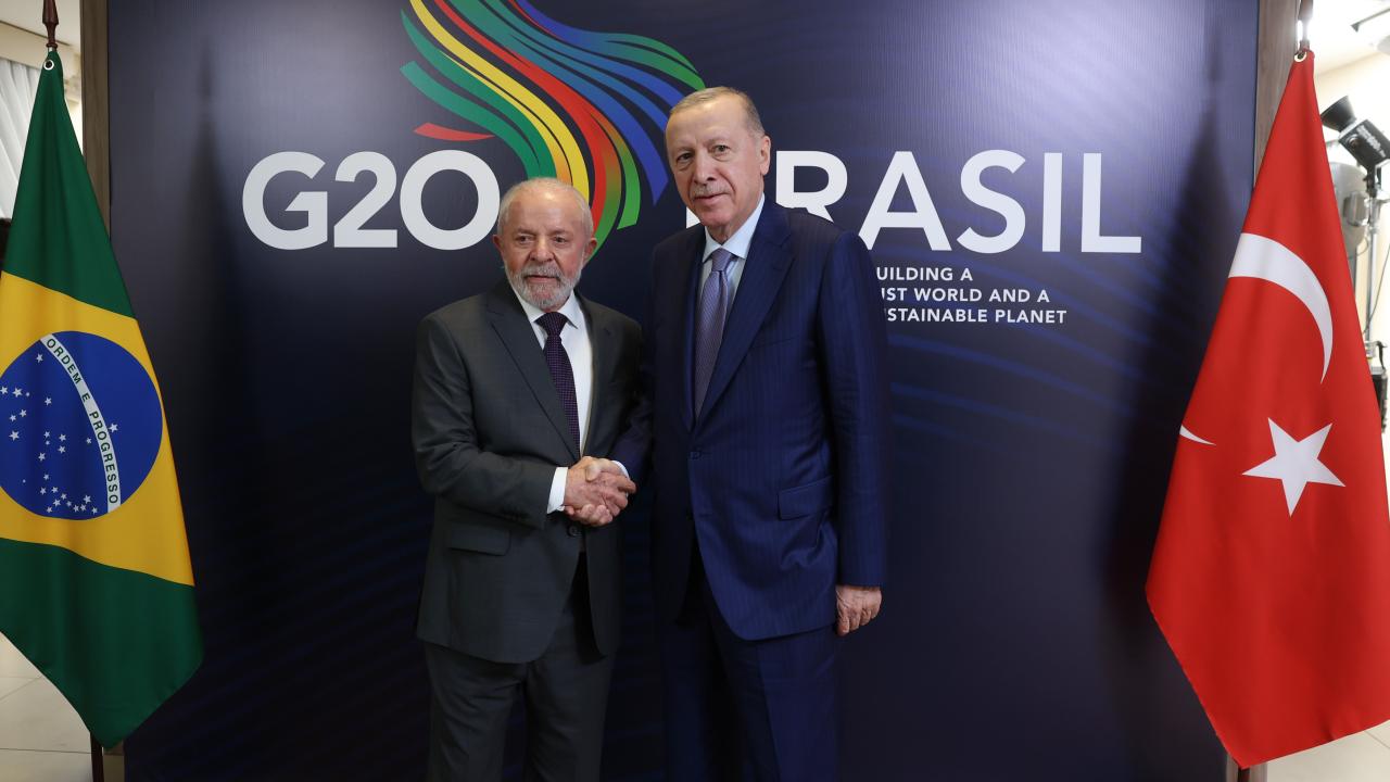 Cumhurbaşkanı Erdoğan, Brezilya Devlet Başkanı Lula da Silva ile görüştü