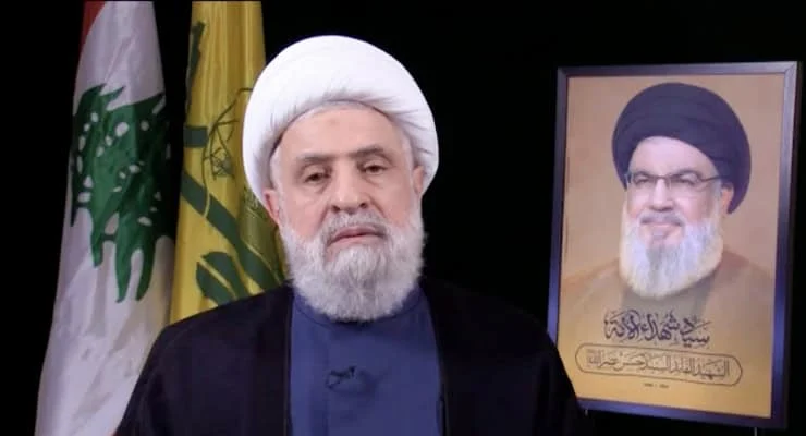 Hizbullah lideri Kasım: ‘İsrail, ülkenin tamamını istiyor, Lübnan direniş olmadan varlığını sürdüremez’