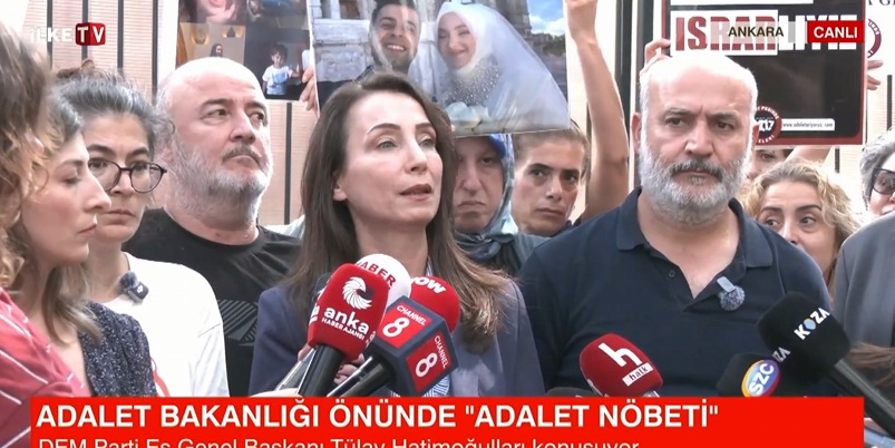 Tülay Hatimoğulları’ndan adalet nöbetindeki ailelere ziyaret