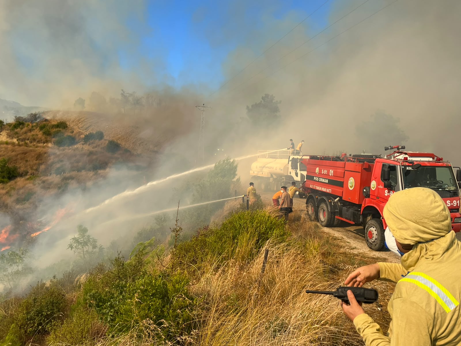 Adana’da orman yangını