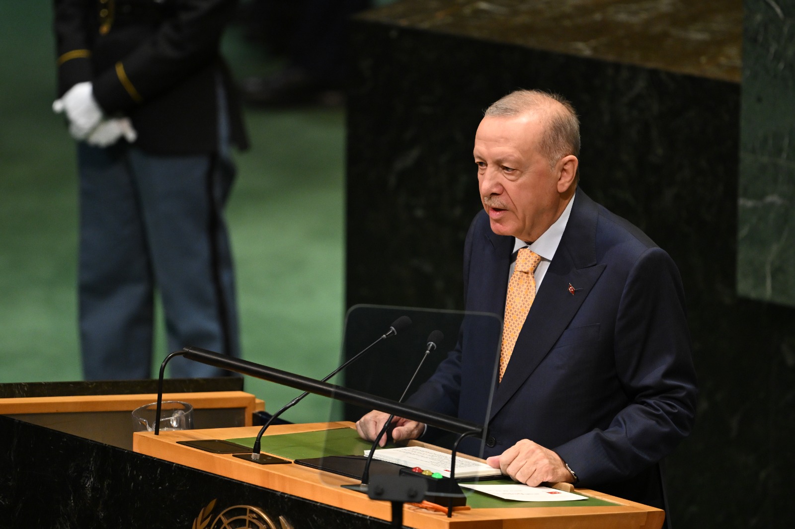 Cumhurbaşkanı Erdoğan BM kürsüsünde: Gazze çağımızın en utanç verici temerküz kampıdır