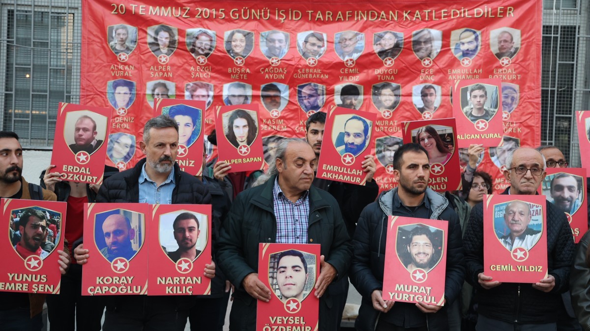 Suruç ve Ankara Gar katliamı için çağrı: ‘Göz yuman yetkililer açığa çıkarılmalı’