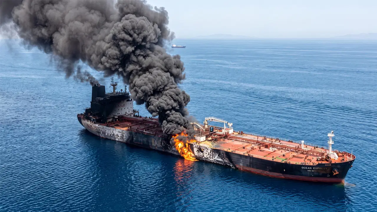 Hürmüz’de şiddetli patlama: Alternatif rotadan geçen tanker mayına çarptı