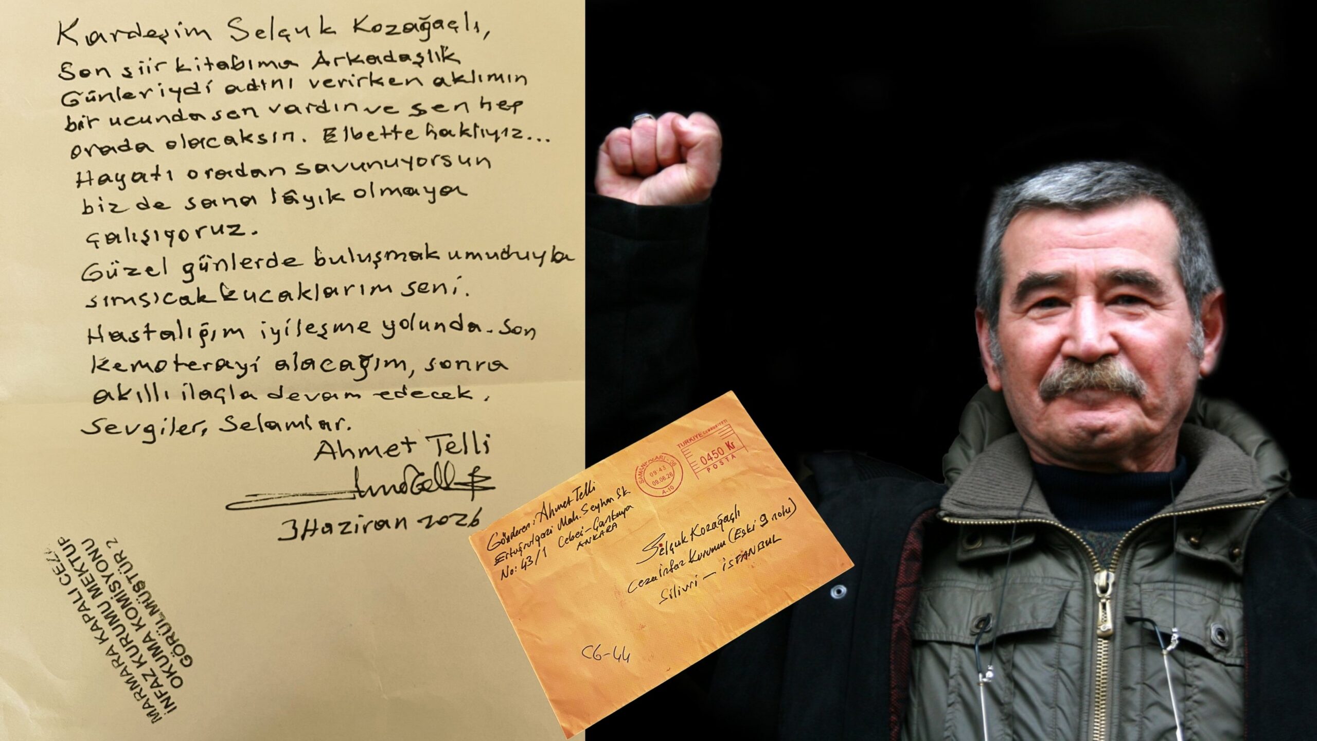 Şair Ahmet Telli’nin Selçuk Kozağaçlı’ya yazdığı mektup ölümünden sonra ulaştı