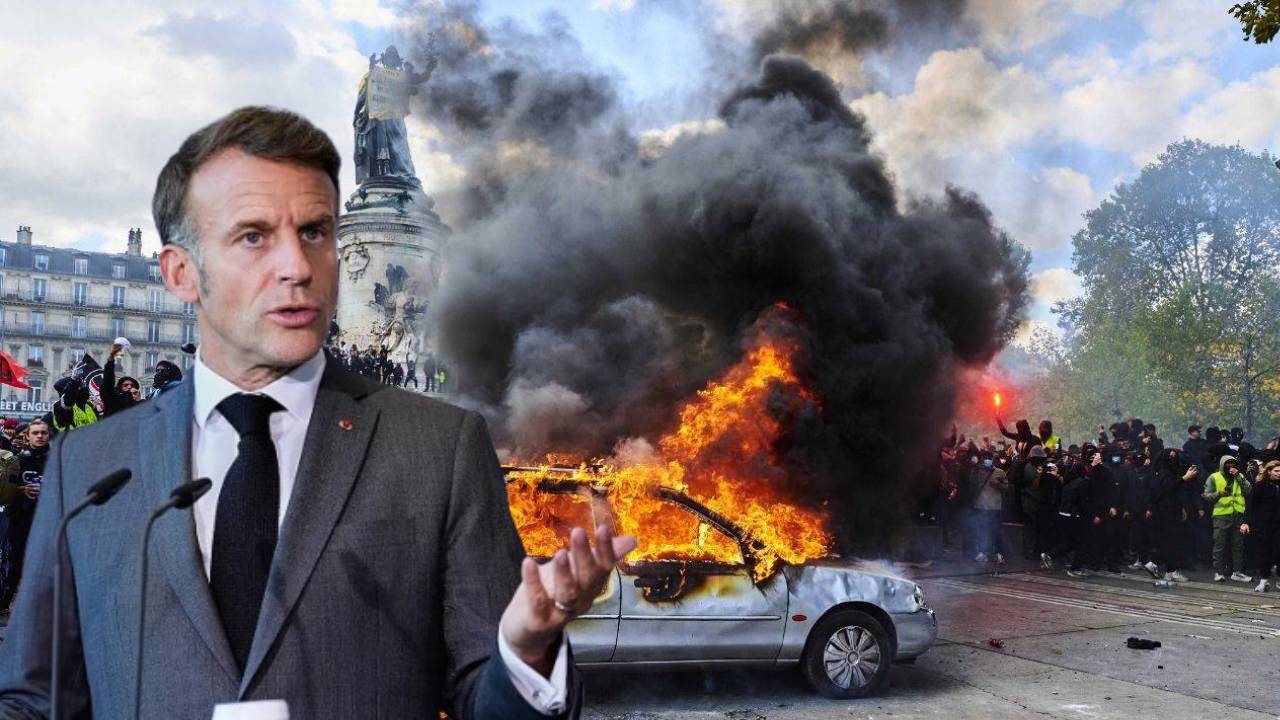 Fransa Cumhurbaşkanı Macron’dan eylemlere yasak kararı