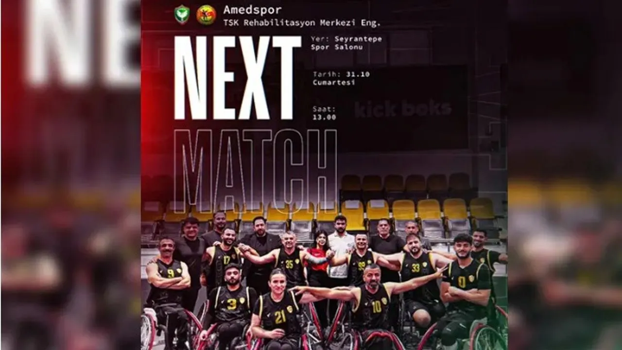 Engelsiz basketbol: Amedspor, TSK Rehabilitasyon Merkezi ile karşılaşacak