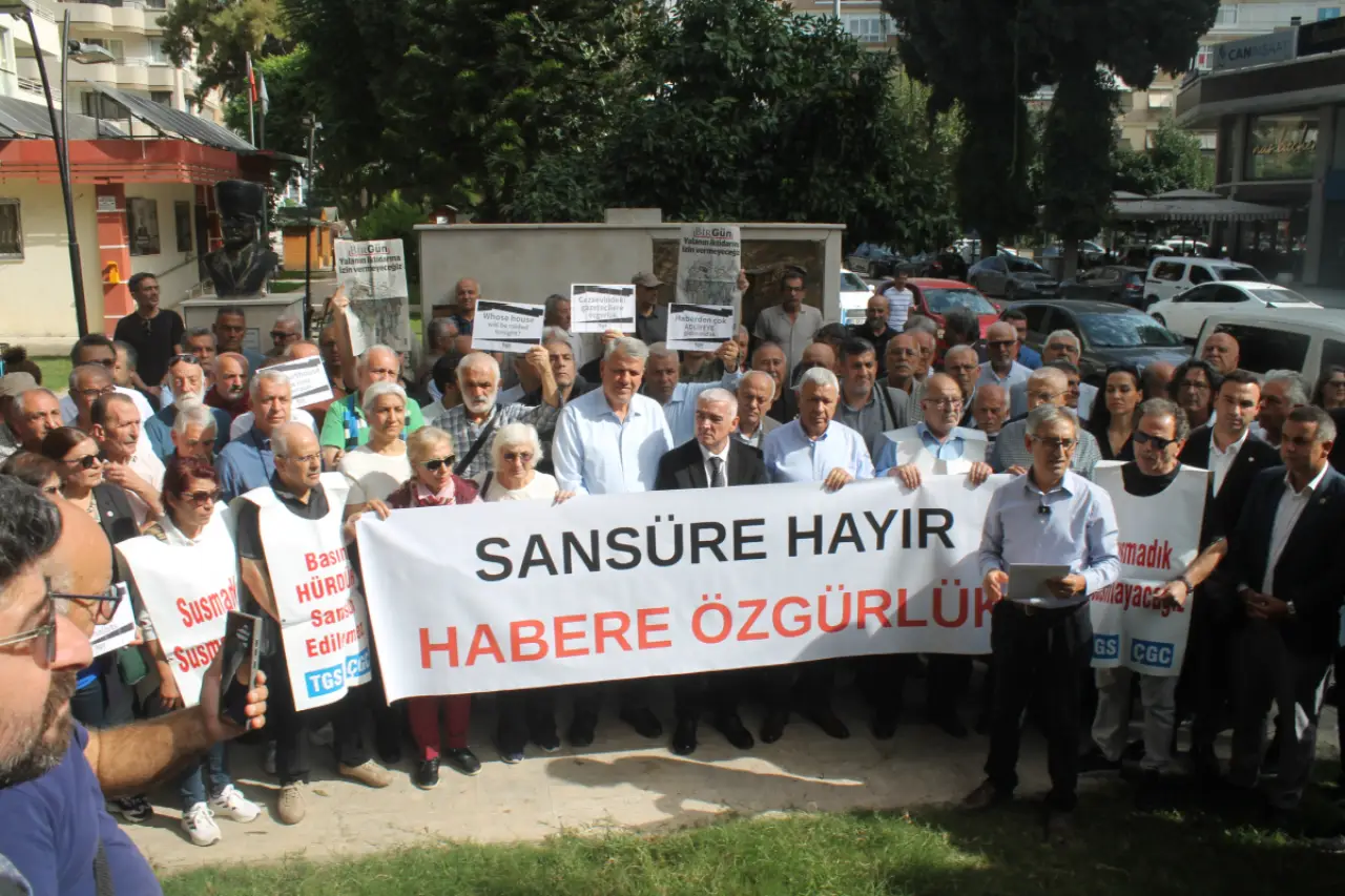 10 kentte gazetecilerden çağrı: ‘Sansüre hayır, habere özgürlük’