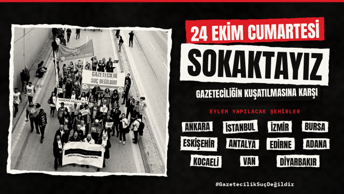 Gazeteciler 24 Ekim’de 10 kentte alanlarda olacak: Yürüyüş noktaları belirlendi